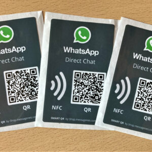 Smart stickers con QR para comunicación por Whatsapp